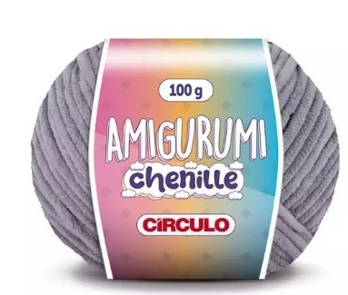 LINHA AMIGURUMI CHENILLE BRANCA/PRETA/CINZAS
